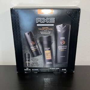 New AXE Dark Temptation Gift Box with Bonus Travel Body Spray, 4 Piece